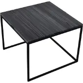 Loft42 Marble L Bijzettafel Vierkant Zwart - Metaal - Marmer - 43x55x55