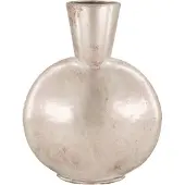 Dijk Natural Collections Vaas Stijlvol zilver - metaal - 27 cm hoog