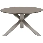 Hespéride Ronde tuintafel voor 6 personen van gehard glas ORYON