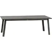 Hespéride Uitschuifbare tuintafel voor 12 personen van aluminium met houteffect PAVANE