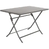 Hespéride Rechthoekige opvouwbare tuintafel voor 4 personen van staal, GREENSBORO