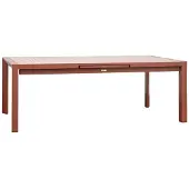 Hespéride Uitschuifbare tuintafel voor 10 personen van aluminium met houteffect ÉVASION