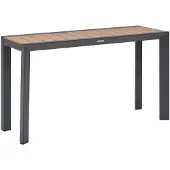 Hespéride Tuintafel voor 2 personen van aluminium met houtlook ÉVASION
