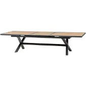 Hespéride Uitschuifbare tuintafel voor 12 personen van aluminium AXIOME