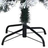 vidaXL Kunstkerstboom Wit 240 cm PVC en Staal en Kunststof
