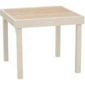 Hespéride Uitschuifbare tuintafel voor 8 personen van aluminium en glas PIAZZA