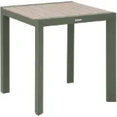 Hespéride Tuintafel voor 2 personen van aluminium met houtlook ÉVASION