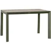 Hespéride Tuintafel voor 4 personen van aluminium met houtlook ÉVASION