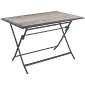 Hespéride Rechthoekige opvouwbare tuintafel voor 4 personen van aluminium AZUA