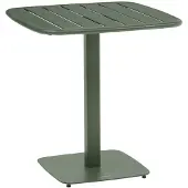 Hespéride Tuintafel voor 2 personen van staal met lattenblad ALEGORIA
