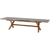 Hespéride Uitschuifbare tuintafel voor 12 personen van aluminium AXIOME