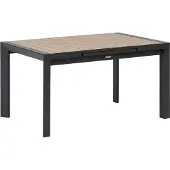 Hespéride Uitschuifbare tuintafel voor 8 personen van aluminium met houtlook ÉVASION