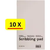 Qbasic Kladblok Qbasic 12x20cm | 10 stuks