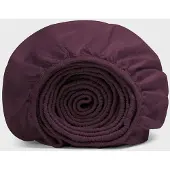 Yumeko Hoeslaken Gewassen Percal Katoen 160x200 Paars - Eco, Bio & Fairtrade