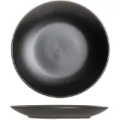 Studio Tavola Ontbijtborden Black Tie - Dessert- & Broodbord - Breakfast Plate - Aardewerk Zwart - Vaatwasser- en Magnetronbestendig - Ø 19 cm 6 Stuks