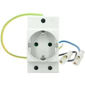 Emat wandcontactdoos DIN-rail 16A 2,5 modulen randaarde (E10124S) - wandcontactdoos modulair