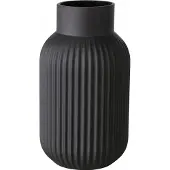 Boltze - Vaas - Glas - Mat Zwart - Nordika - 22cm