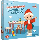 Invento 67360 - Adventskalender "Sandmännchen", knutselplezier, 24 knutselprojecten en voorleesverhalen tot Kerstmis, geschikt voor kinderen vanaf 3 jaar