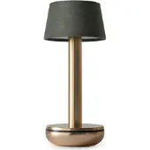 HUMBLE Oplaadbare tafellamp Two Gold Emerald linnen