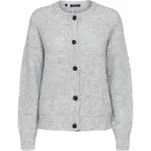 Selected Gebreid vest 'SLFLulu' lichtgrijs