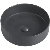 Guido Gusto Waskom Anna 35x35x12cm mat antraciet inclusief afvoerplug