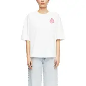 Comma Shirt groen / pink / rosa / wit