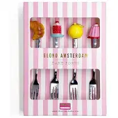 Blond Amsterdam , Even Bijkletsen: Vorkjes, set van 4