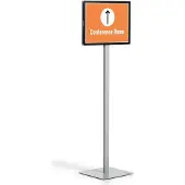 Durable Infostandaard INFO SIGN STAND BASIC met 2 magnetische infoframes DURAFRAME MAGNETIC- metaal - voor A3 formaat - antraciet/grijs