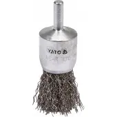 YATO Inox Draad Borstel 25mm met Schacht voor Metaalbewerking