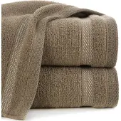 Eurofirany RIKI Handdoek 70x140 cm - Zacht & Absorberend - Lichtbruin