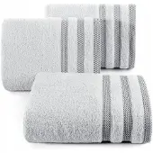 Eurofirany RIKI Badhanddoek 70x140 cm - Zilverkleurig, 100% Katoen