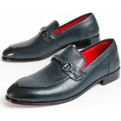 Purapiel mocassin Imperi5 Blauw