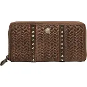 Chiemsee portemonnee Perth Zip Around Wallet Vintage Look Brown bruine