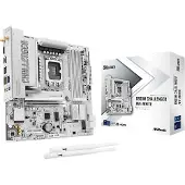 Asrock B860M Challenger WiFi White 1851 mATX HDMI/DP DDR5 - Moederbord - Intel Socket 1851 (Core Ultra 100 & 200)