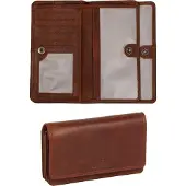 Mustang Leren Portemonnee Como Luanda Wallet Cognac Lichtbruin