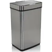Hjh OFFICE CLEAN IV 60L - Prullenbak zilver
