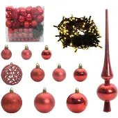 vidaXL Kunstmatige Hinged Kerstboom 300 LED's Groen en Wit 180 cm
