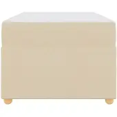 vidaXL Bedframe met matras Crème 90 x 200 cm Stof