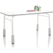 Hjh OFFICE Kinderbureau KID GRO T 120x60 cm in hoogte verstelbaar lichtgrijs