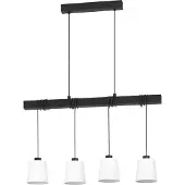 Eglo Eetkamer hanglamp Townshend 8 4 stoffen kappen