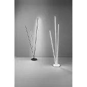Perenz TWINS LED-designvloerlamp van , uitgevoerd in wit metaal