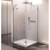 Polysan Fortis Edge Douchedeur 120cm, helder glas, links