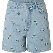 Pieces Jeans 'PCFlora' lichtblauw / donkergroen / rosa / wit
