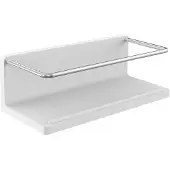 Emco Round Duschkorb 434500100 weiß / chrom, 225x75x100mm, Kunststoff, mit Metallreling