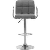 vidaXL Barstoel, zwart, met stoffen bekleding