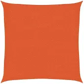 vidaXL Zonnezeil 160 g/m² 2x2 m HDPE oranje