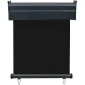 vidaXL Balkonscherm 85x250 cm grijs