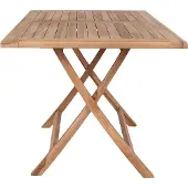 Ebuy24 Oline tuintafel 80x120 cm massief teakhout.