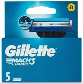 Gillette Mach3 Turbo Navulmesjes (verpakking van 5 stuks)