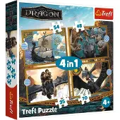 Trefl puzzelset - How to Train Your Dragon - 4in1 drakendagen.